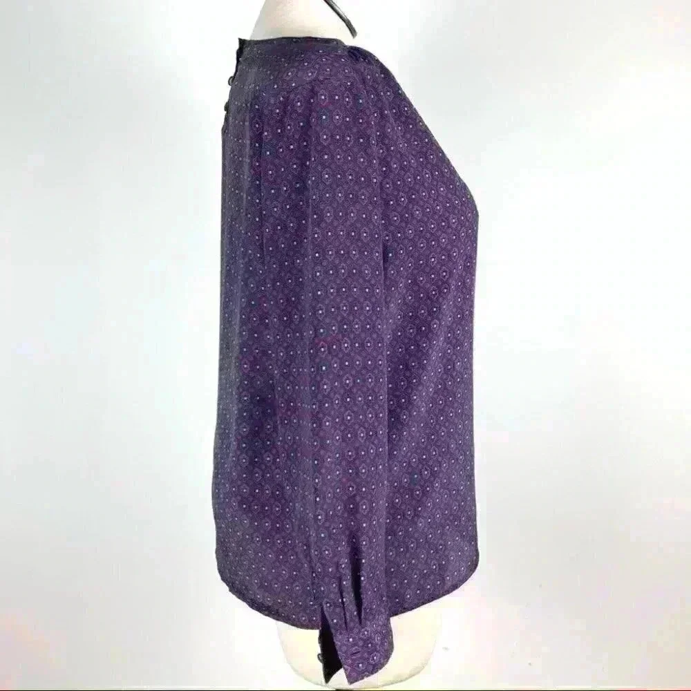 SK & Company Womens top size 14 purple geometric vintage 80s 90s